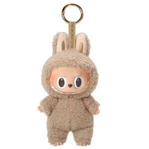 LABUBU The Monsters Tan Stuffed Animal Keychain-Toffee